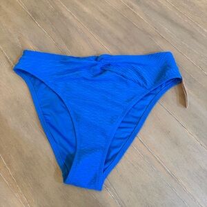 Victoria's Secret Twist Front High-Waist cheeky Swim Bottom - Bright Blue